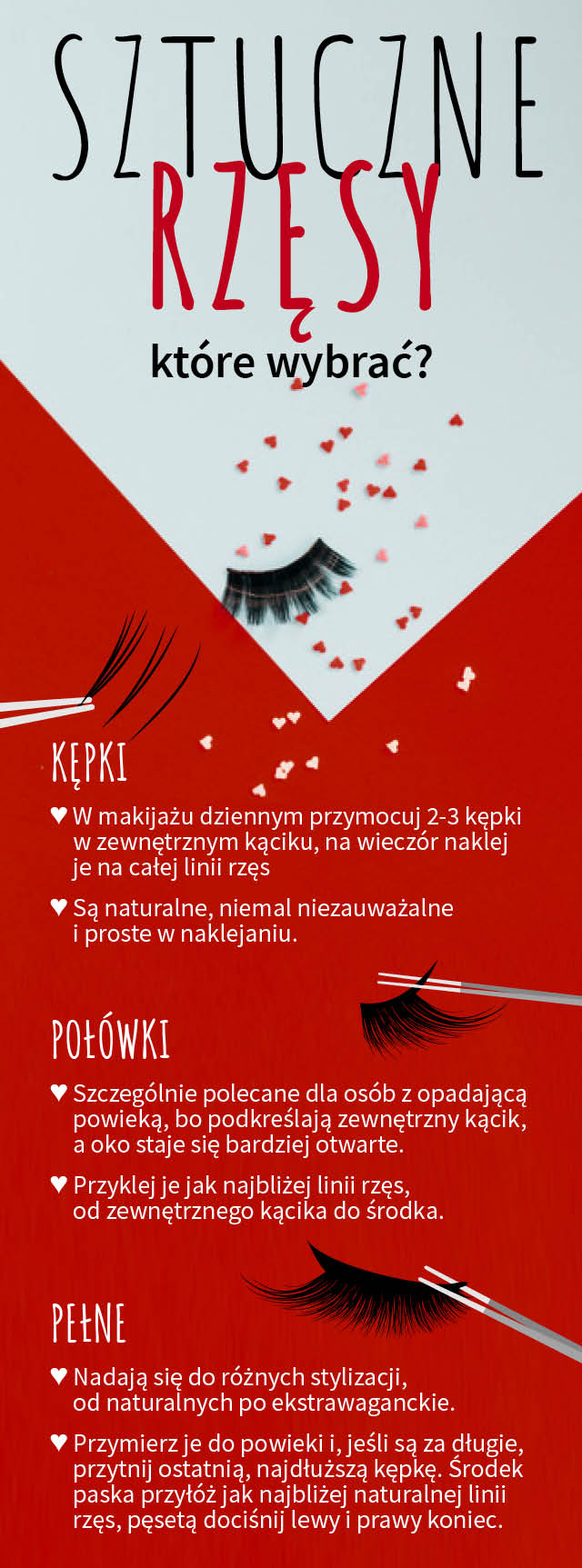 sztuczne rzęsy, kępki, połówki, pełne, linia rzęs, naklejanie sztucznych rzęs,