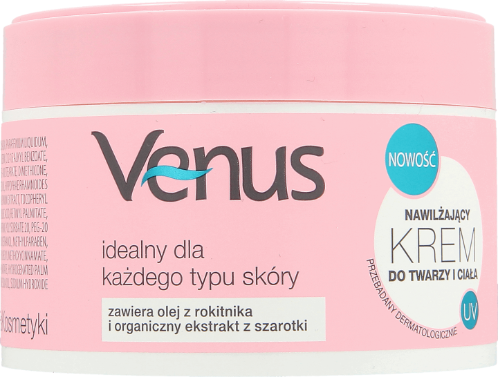 Venus, nawilżający krem do twarzy i ciała, 250 ml, nr kat. 22151