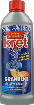 Kret, granulki do udrożniania rur, 500 ml, nr kat. 19502
