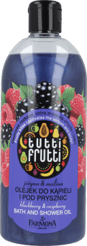 Tutti Frutti, Jeżyna & Malina, olejek do kąpieli i pod prysznic, 500 ml, nr kat. 198023