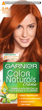 Garnier, Color Naturals Créme, trwała koloryzacja, nr 6.46 Miedziana Czerwień, 1 szt., nr kat. 25835