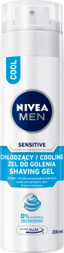 NIVEA, Sensitive, żel do golenia, chłodzący dla skóry wrażliwej, 200ml, nr kat. 203727