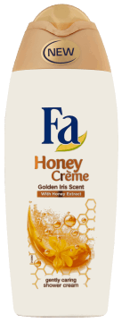 Fa, Honey Creme, żel pod prysznic o zapachu złotego irysa, z ekstraktem z miodu, 400 ml, nr kat. 256519