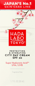 Hada Labo Tokyo, Protecting & Hydrating, ochronny krem nawilżający na dzień, SPF 20, 50 ml, nr kat. 260811
