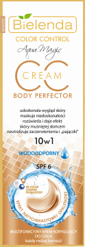 Bielenda, CC Cream, multifunkcyjny krem korygujący do ciała, SPF 6, Aqua Magic, 175 ml, nr kat. 225144
