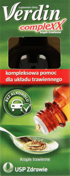 Verdin, Complexx, suplement diety, krople trawienne, 40 ml, nr kat. 172390