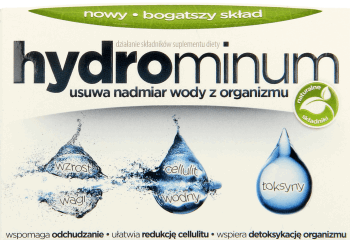 Aflofarm, Hydrominum, suplement diety usuwający nadmiar wody z organizmu, 30 szt., nr kat. 165143