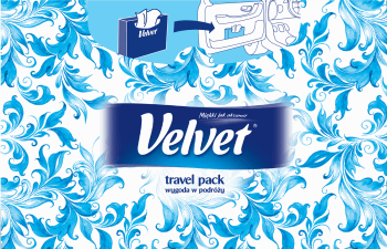 Velvet, Travel Pack, chusteczki uniwersalne, 60 szt., nr kat. 237196