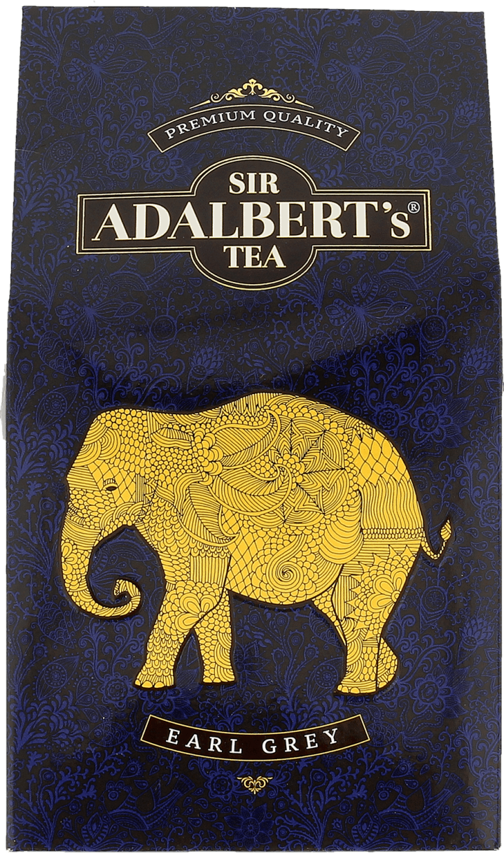SIR ADALBERT'S TEA,herbata czarna Earl Grey - liściasta,przód