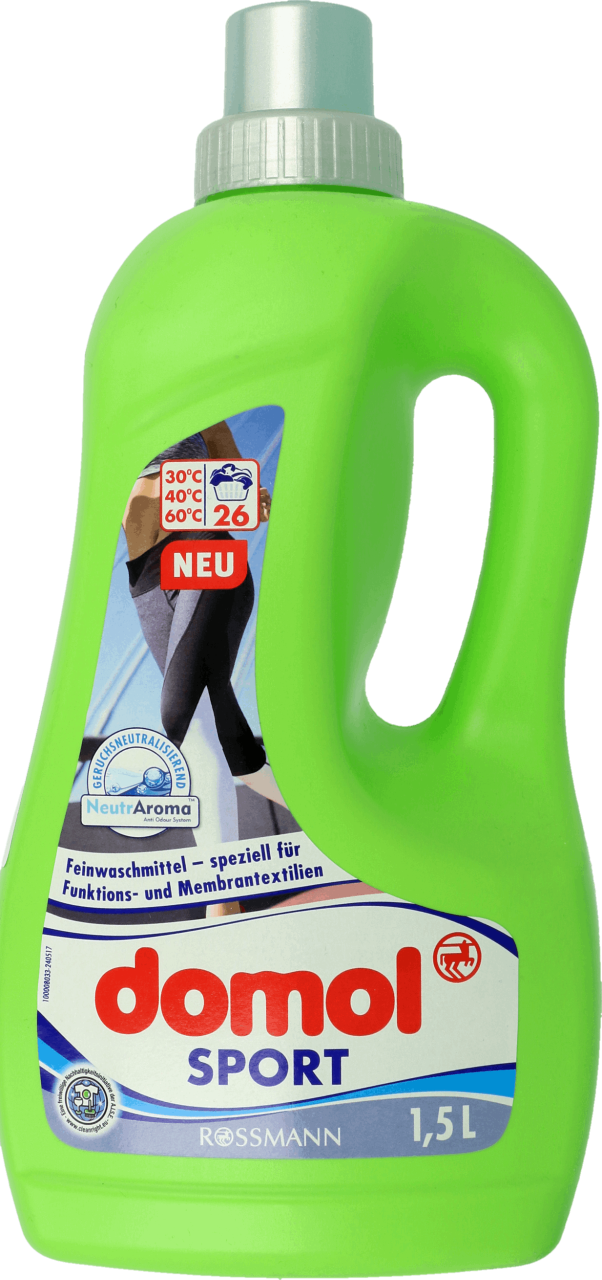 Płyn Do Prania Odzieży Narciarskiej domol, SPORT, płyn do delikatnego prania odzieży sportowej, 1,5 l, nr