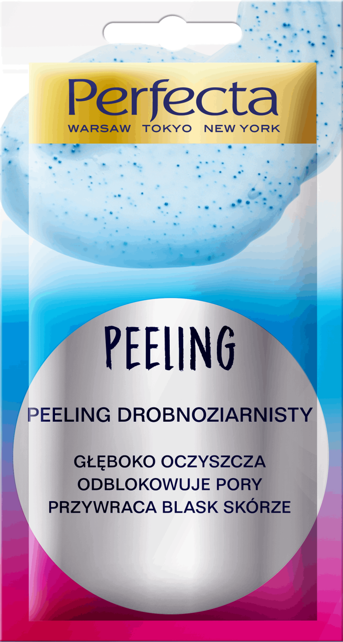 Kosmetyka Pielęgnacyjna I Upiększająca Twarzy Szyi I Dekoltu Chomikuj PERFECTA, peeling drobnoziarnisty do twarzy, szyi i dekoltu, 8 ml