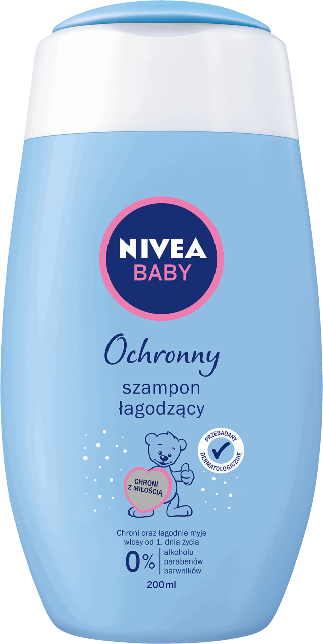 NIVEA BABY,ochronny szampon łagodzący,przód