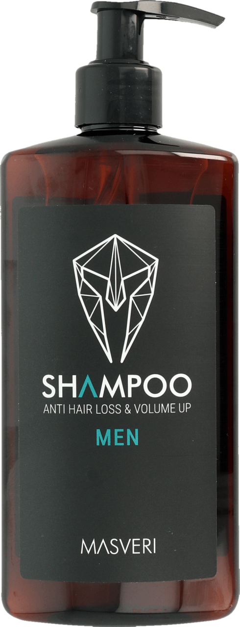 MASVERI,szampon dla mężczyzn przeciw wypadaniu włosów, zwiększający objętość,przód
