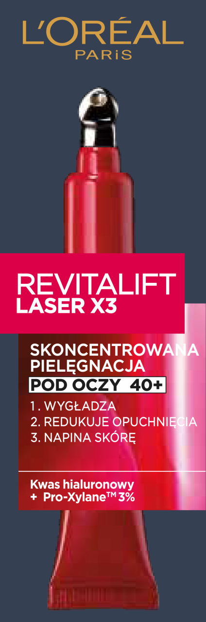 L'ORÉAL PARIS, Revitalift Laser X3, skoncentrowana pielęgnacja Anti-Age ...
