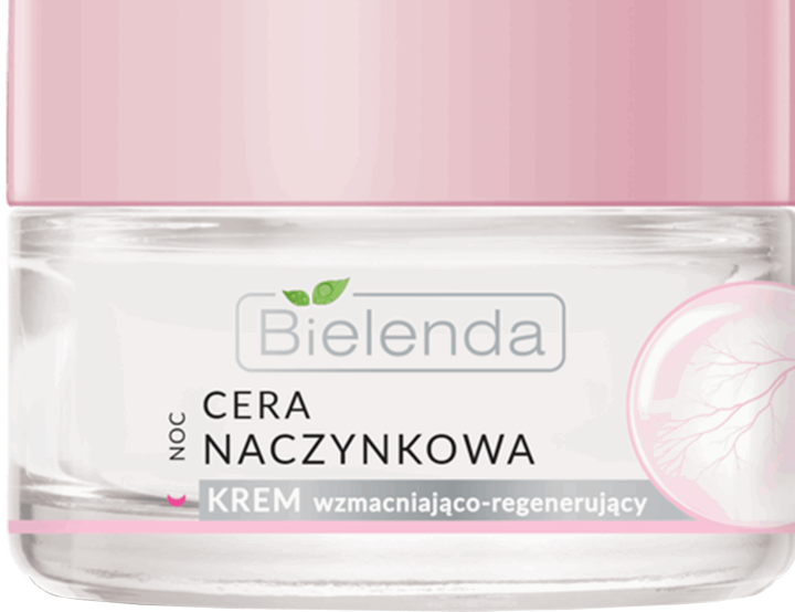 BIELENDA, Cera Naczynkowa, krem wzmacniająco-regenerujący na noc, cera