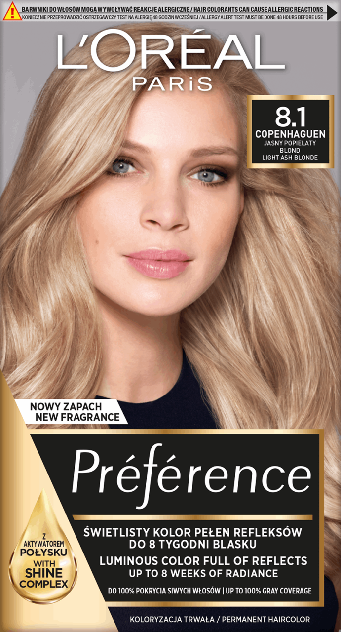 L'ORÉAL PARIS PRÉFÉRENCE, Récital, farba do włosów, chłodne refleksy