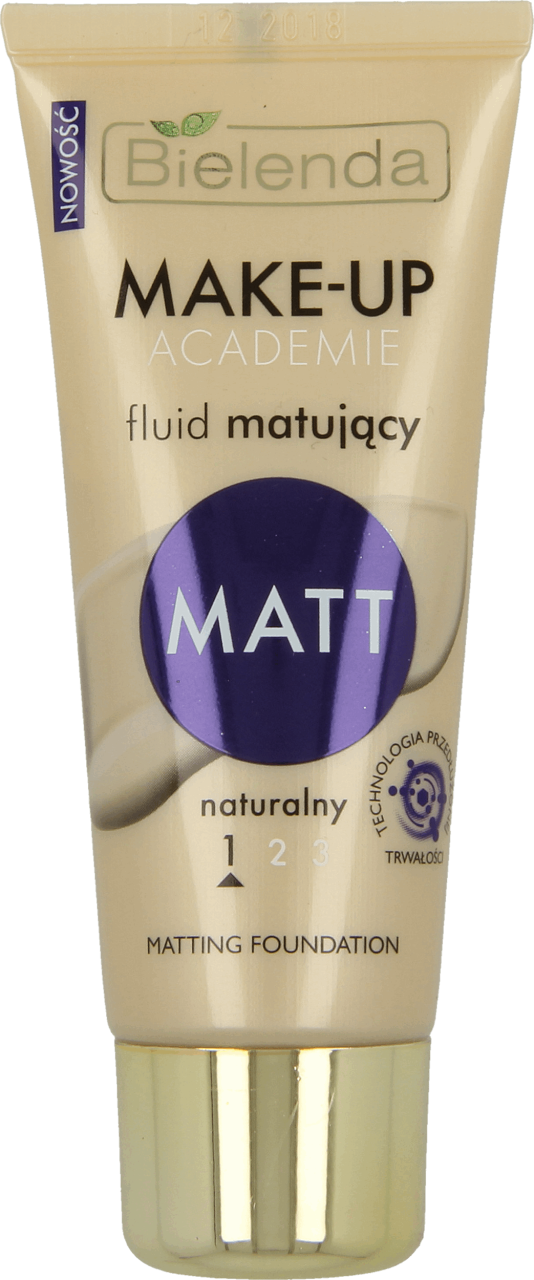 BIELENDA, Make-Up Academie, fluid matujący nr 1 Naturalny Matt, 30 g