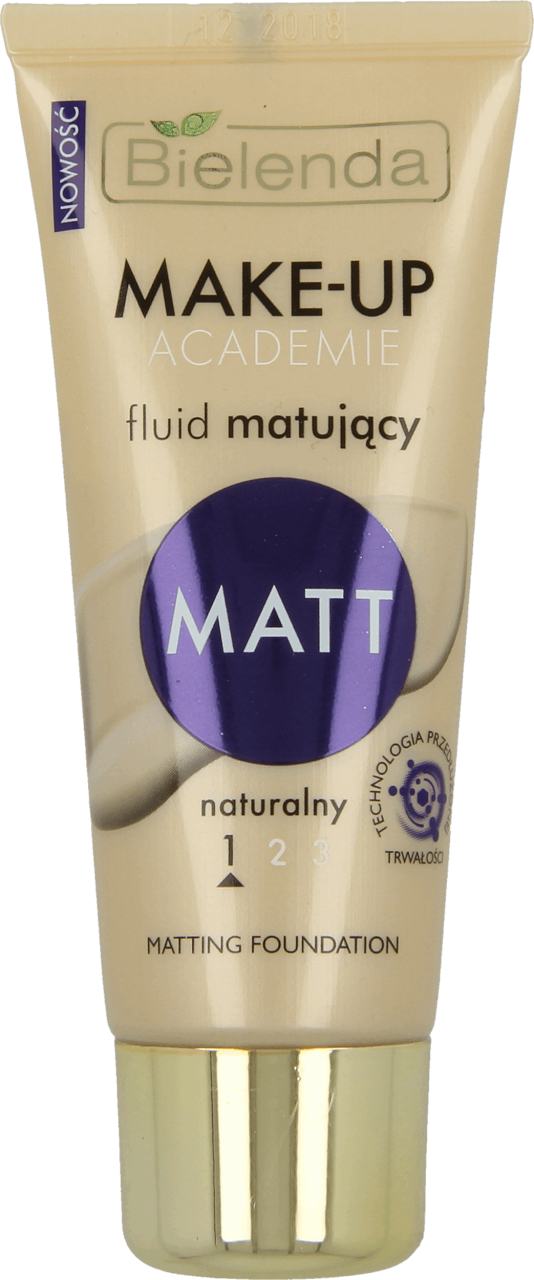 BIELENDA, Make-Up Academie, fluid matujący nr 1 Naturalny Matt, 30 g