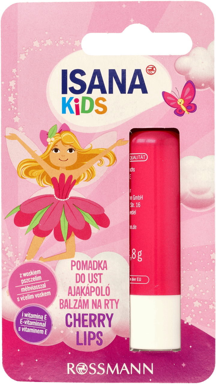 Isana Kids Pomadka Do Ust Cherry Lips 4 8 G Drogeria Rossmann Pl