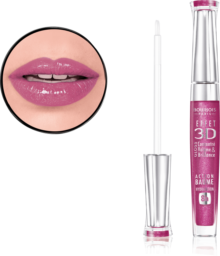 BOURJOIS, Effet 3D, przezroczysty błyszczyk długotrwale nawilżający nr ...