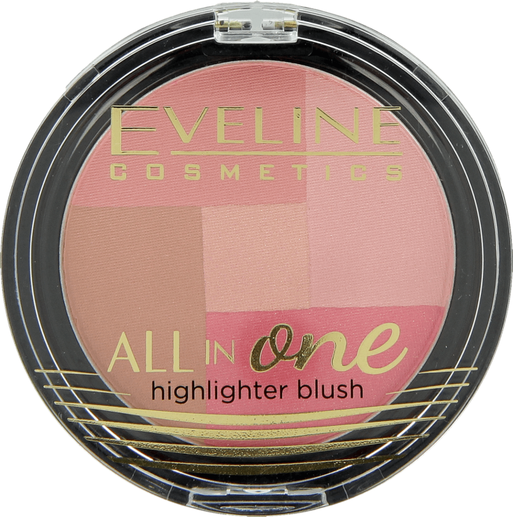 EVELINE COSMETICS, All in One, róż mozaika na policzki nr 02, 6,5 g ...