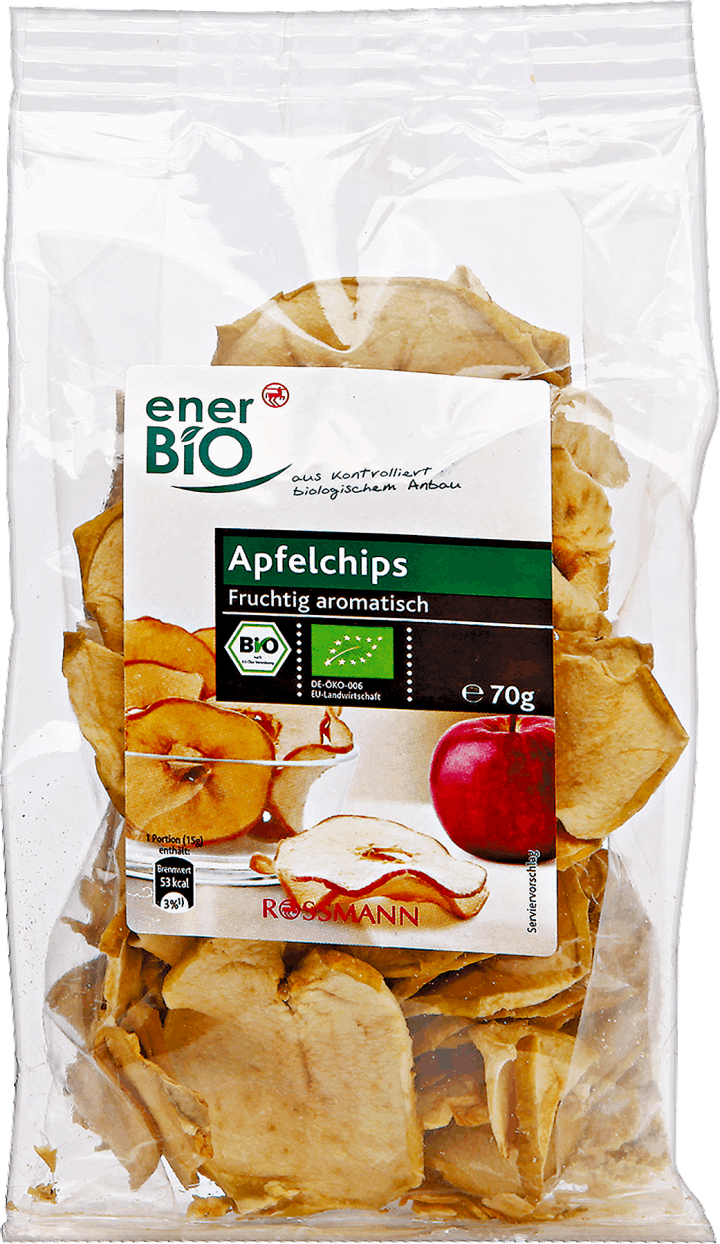 ENERBIO,chipsy jabłkowe,przód