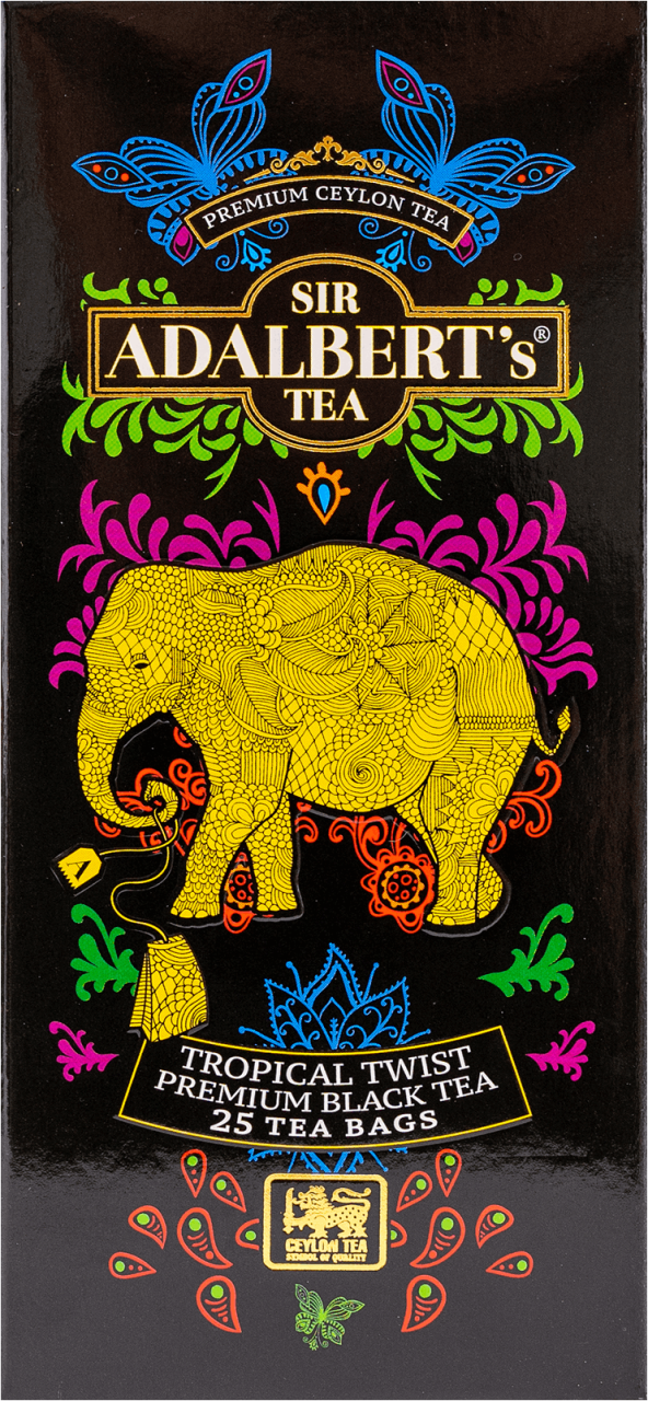 SIR ADALBERT'S TEA,herbata czarna Tropical Twist,lewa