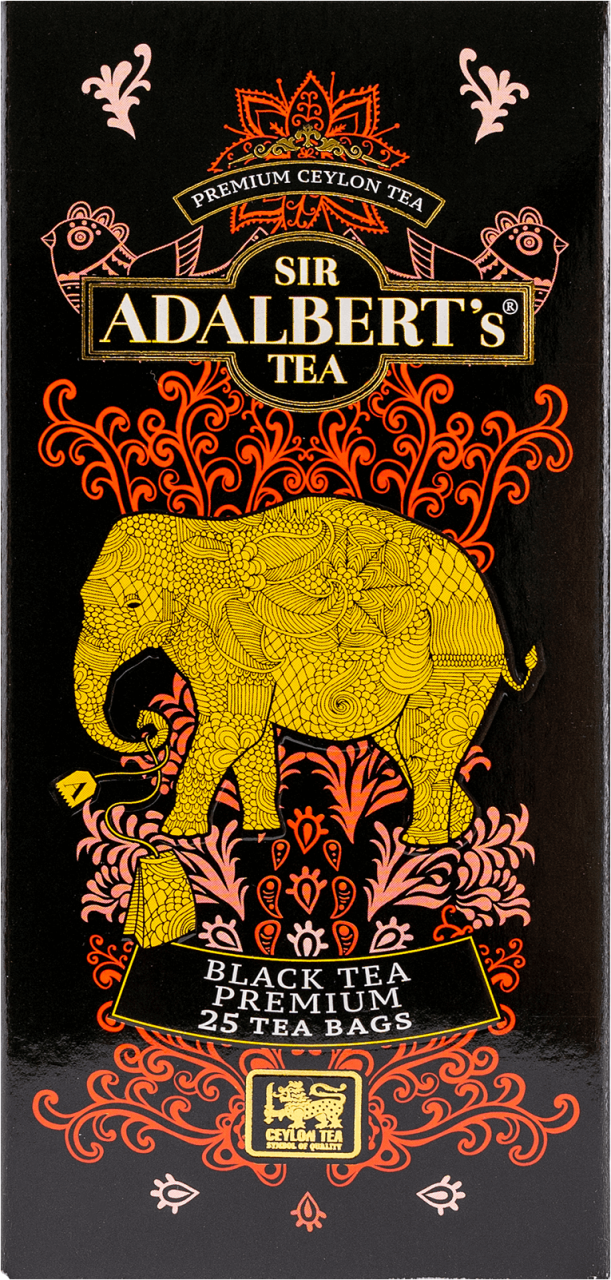 SIR ADALBERT'S TEA,herbata czarna,tył