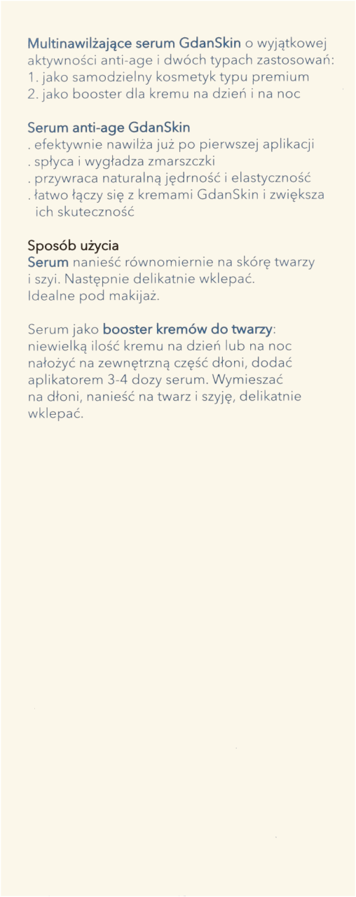 serum multinawilżające booster anti age wygładzający zmarszczki ziaja
