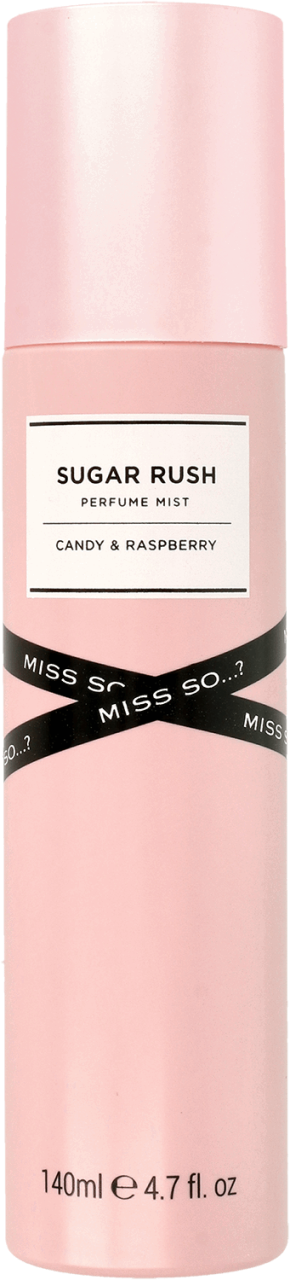 SO...? MISS SO...?,zapachowa mgiełka do ciała dla kobiet, Candy&Raspberry,przód