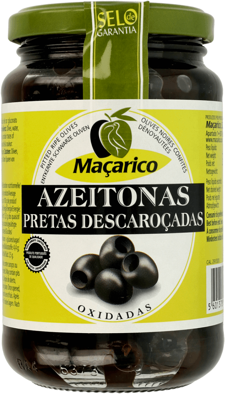 MAÇARICO,czarne oliwki drylowane,przód
