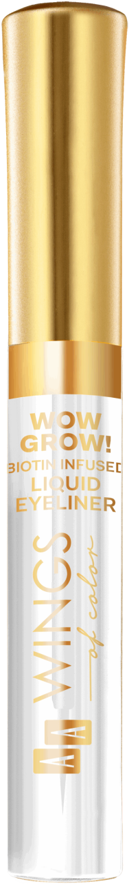AA WINGS OF COLOR, Wow Grow!, wodoodporny eyeliner w płynie Biotin