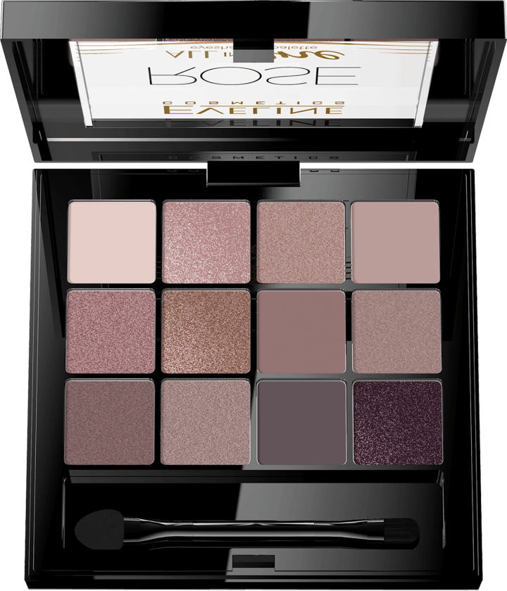 EVELINE COSMETICS, All in One, paleta cieni do powiek nr 2 Rose, 12 g ...