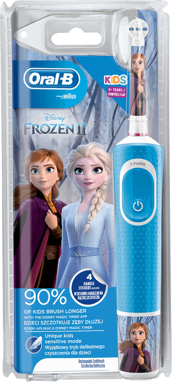 Oral B Kids Szczoteczka Elektryczna Stworzona W Technologii Braun Z Postaciami Kraina Lodu 1 Szt Drogeria Rossmann Pl