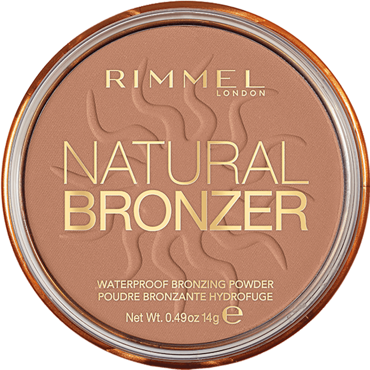 RIMMEL,bronzer do twarzy z rozświetlającymi drobinkami nr 001 Sunlight,przód