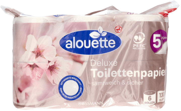 ALOUETTE,papier toaletowy 5-warstwowy,przód