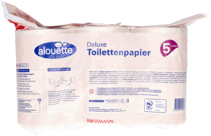 ALOUETTE,papier toaletowy 5-warstwowy,tył
