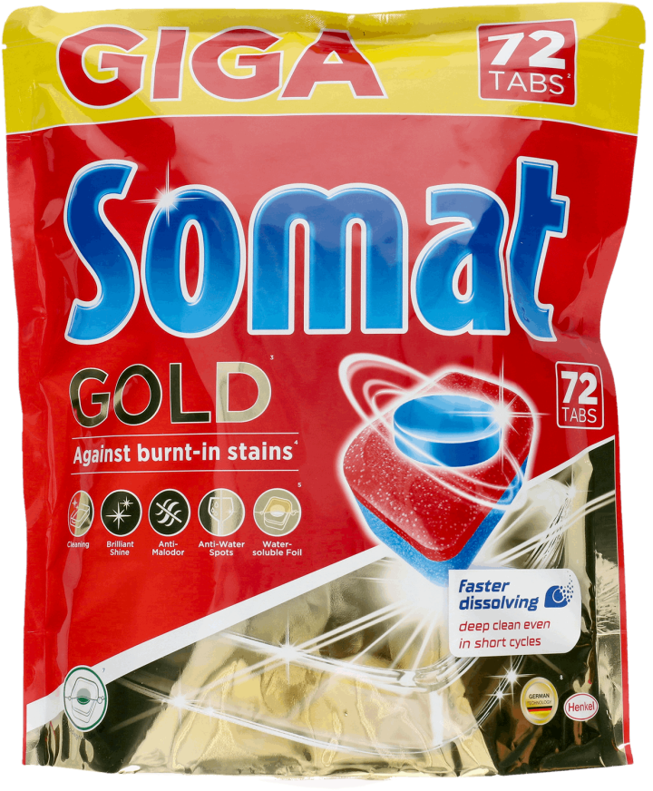 SOMAT, Gold, tabletki do zmywarki, 72 szt. | Drogeria Rossmann.pl