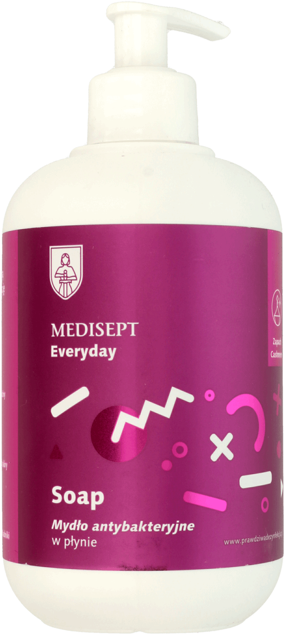 MEDISEPT,mydło antybakteryjne w płynie Cashmere,przód