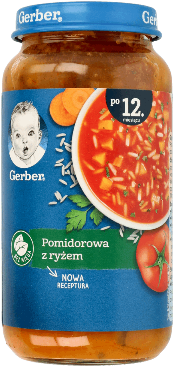 NESTLÉ GERBER,zupka pomidorowa z ryżem po 12. m-cu,przód