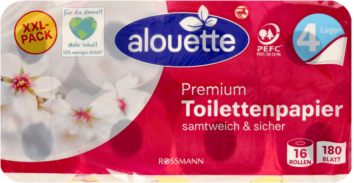 ALOUETTE,papier toaletowy 4-warstwowy,przód