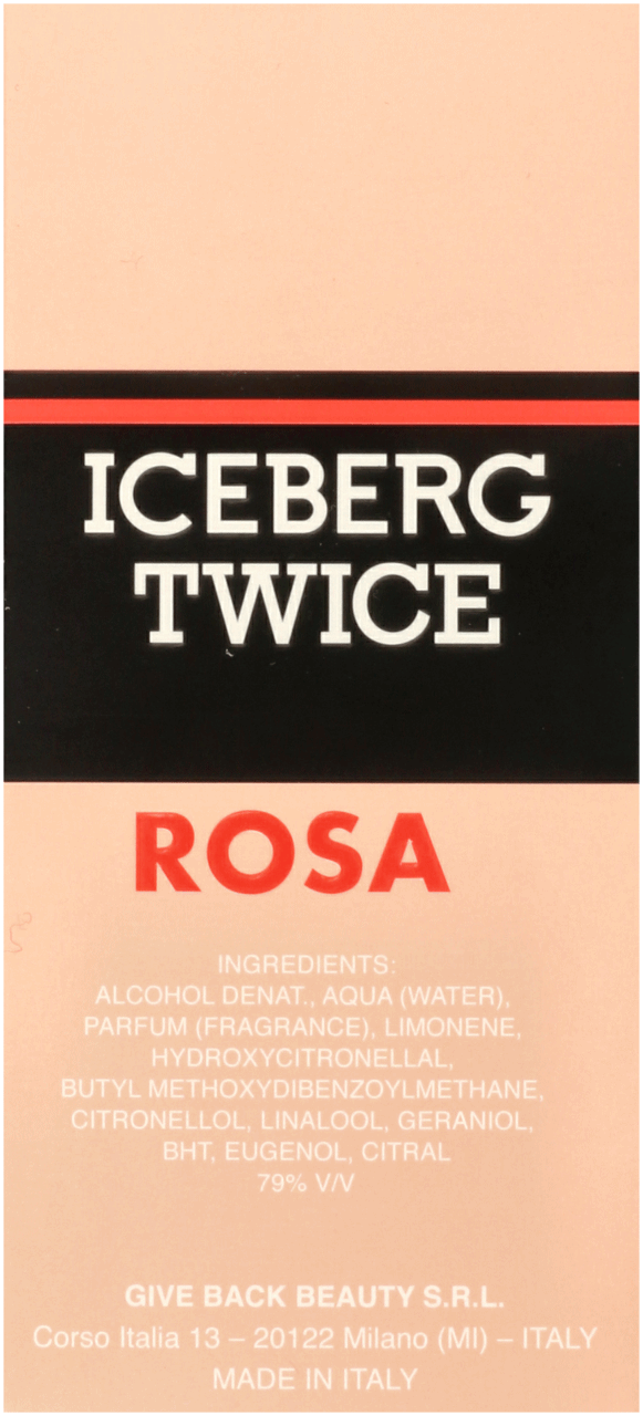 ICEBERG,woda toaletowa dla kobiet ,tył