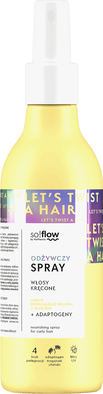 SO!FLOW,odżywczy spray do włosów kręconych,przód