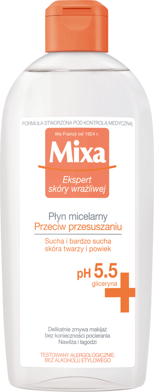 MIXA,płyn micelarny przeciw przesuszeniom,przód