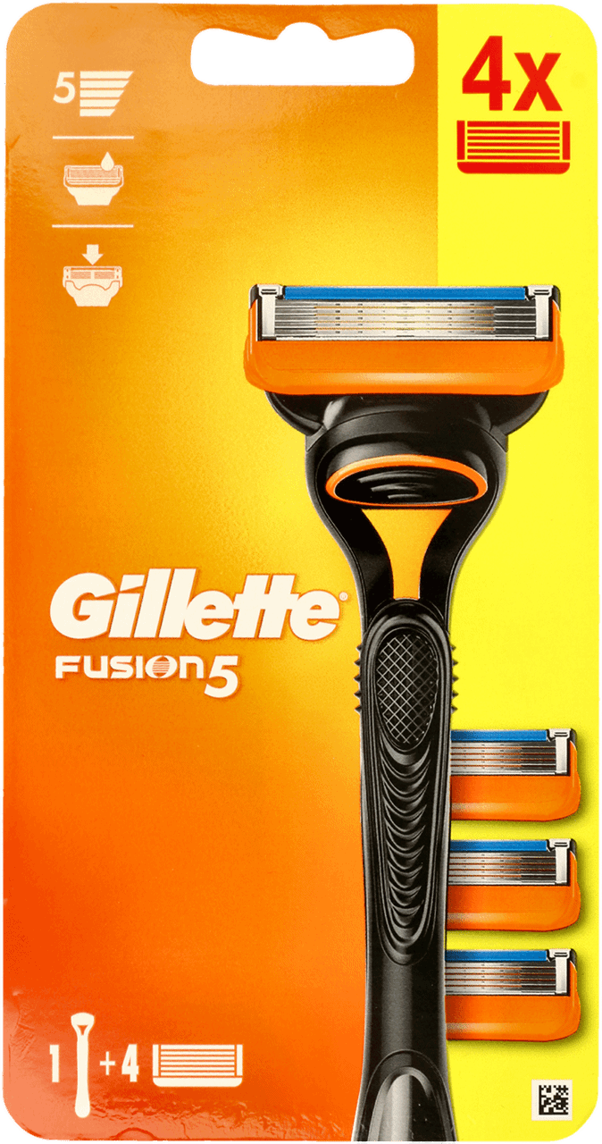 GILLETTE,maszynka do golenia + 4 wymienne wkłady,przód