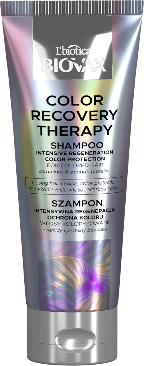 L'BIOTICA BIOVAX,szampon intensywnie regenerujący i ochronny do włosów koloryzowanych,przód