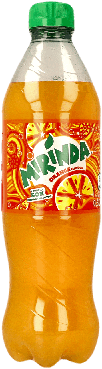 MIRINDA,napój gazowany o smaku pomarańczowym,przód