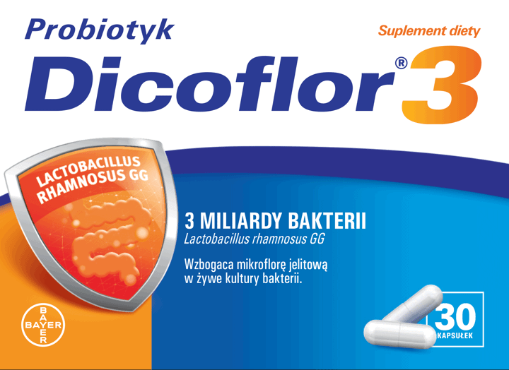 DICOFLOR,suplement diety Dicoflor 30,przód