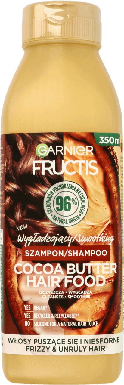 GARNIER FRUCTIS HAIR FOOD,szampon do włosów wygładzający,przód
