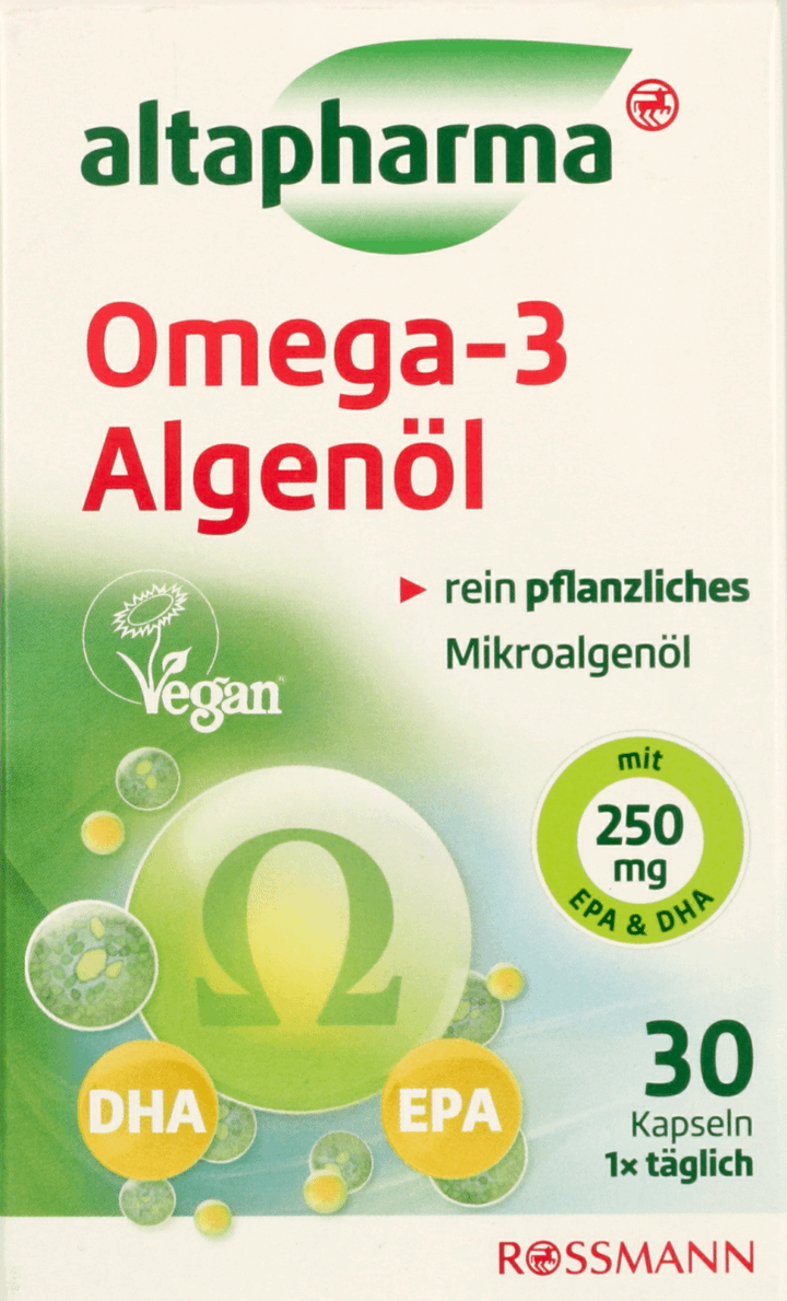 ALTAPHARMA,Omega- 3 z olejek z mikroalg,przód